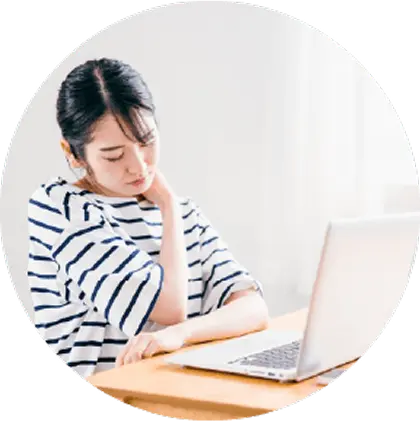 長時間のデスクワーク