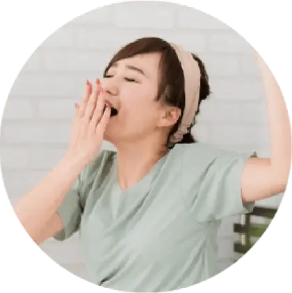 睡眠不足が続いている