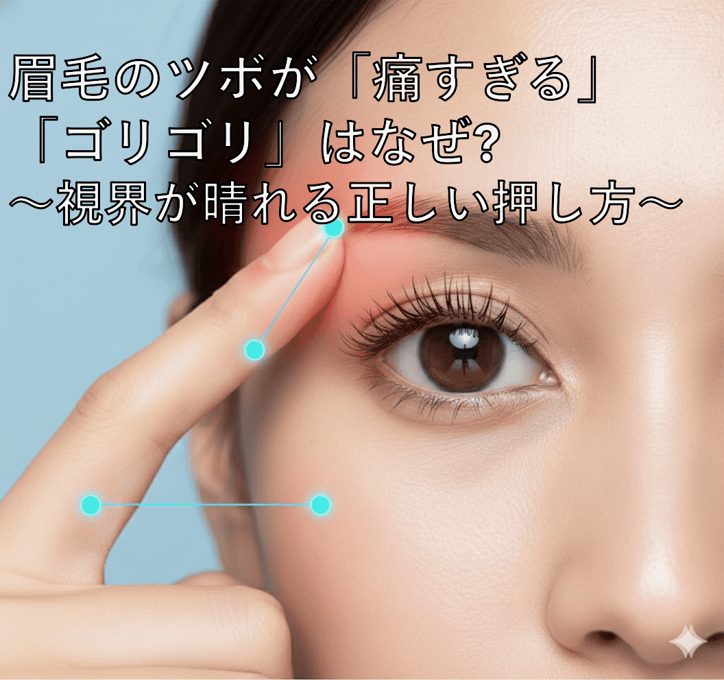 眉毛のツボが「痛すぎる」「ゴリゴリ」はなぜ?視界が晴れる 眉毛のツボが「痛すぎる」「ゴリゴリ」はなぜ?視界が晴れる