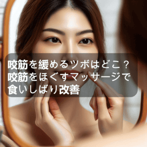 咬筋を緩めるツボはどこ？咬筋をほぐすマッサージで食いしばり改善