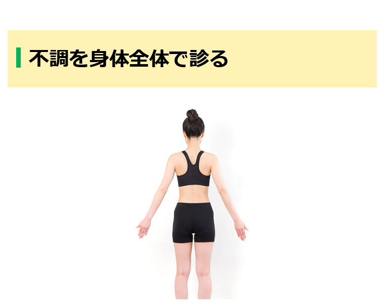 不調を身体全体で診る