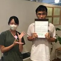少しずつ身体の痛みが無くなってきました！と話す患者様