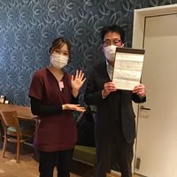 ゴルフの練習とラウンドを再開できました。と話す患者様